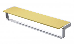 Полотенцедержатель с полкой Bumhan KH-705S-1 (Длина 50см) Золото