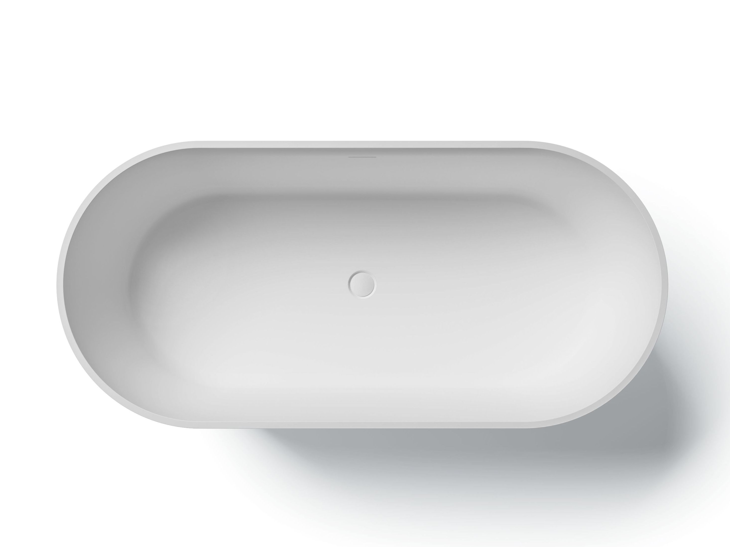 Овальная ванна в центре комнаты в твердой поверхности Gruppo Treesse мебель для ванной комнаты-отдельно стоящие ванны ARCH-00027375 - Вид №4