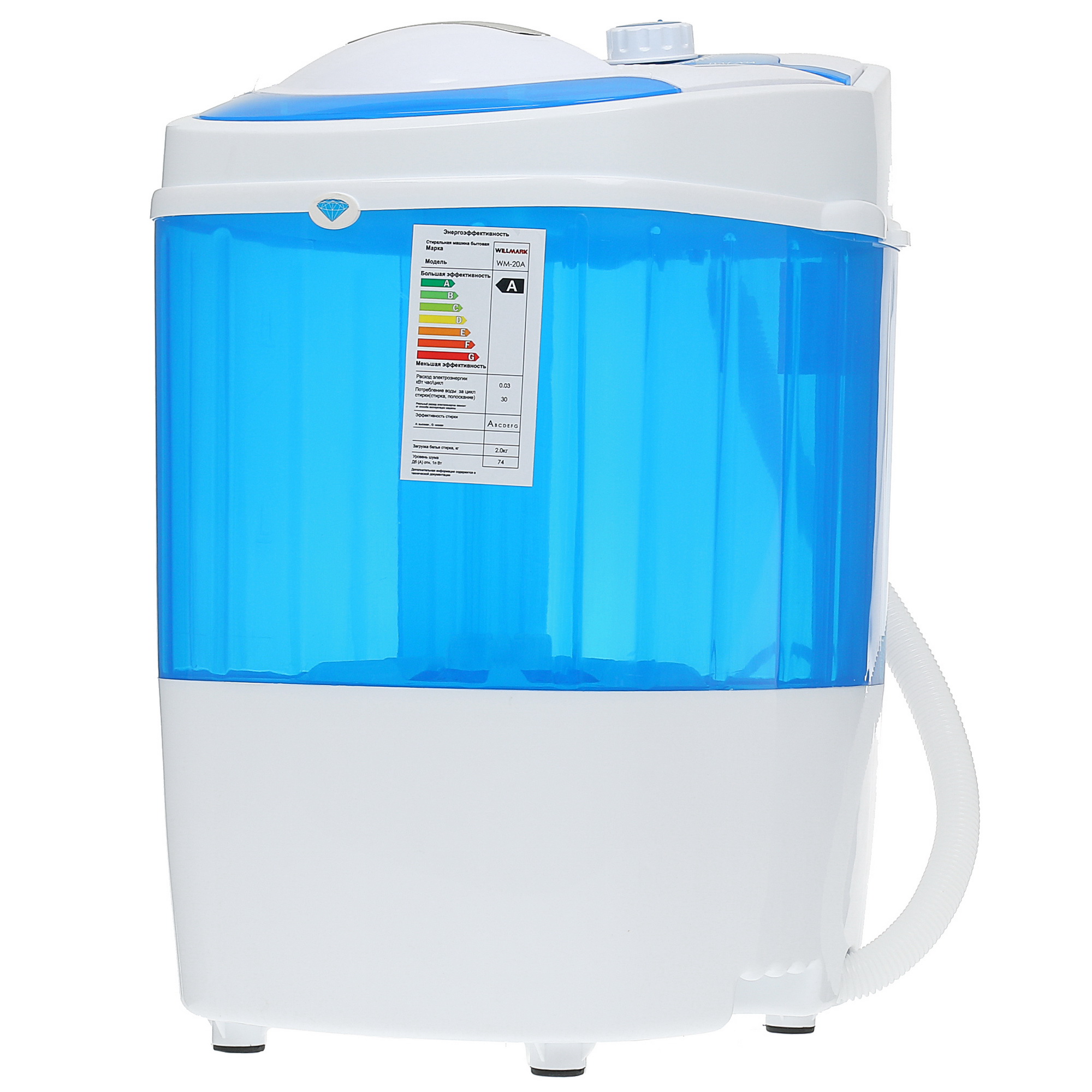 1257046 Стиральная машина WILLMARK WM-20A STDN-0041933 - Вид №2