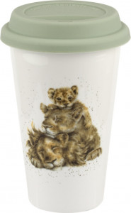 10669761 Royal Worcester Термокружка Royal Worcester "Забавная фауна.Львиный прайд" 310мл Фарфор