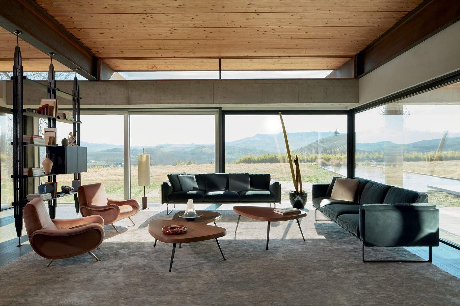 Тканевый диван с полуостровом CASSINA Living ARCH-00145355 - Вид №4