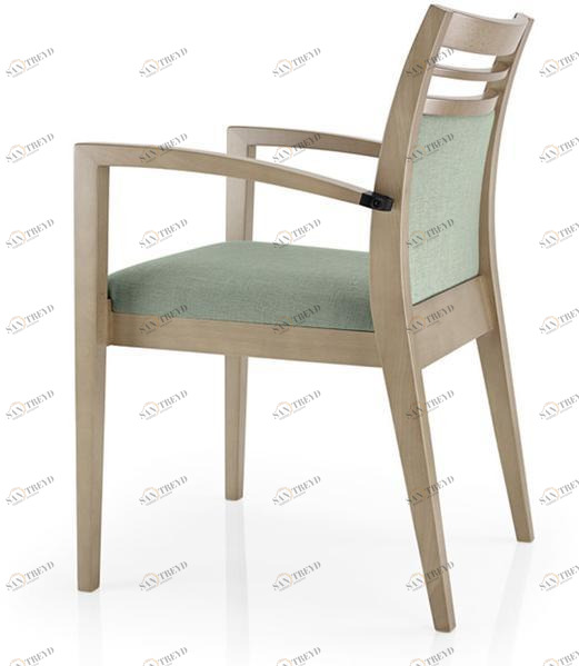 JMS Штабелируемый тканевый стул для ресторана с подлокотниками Cassis M16ce