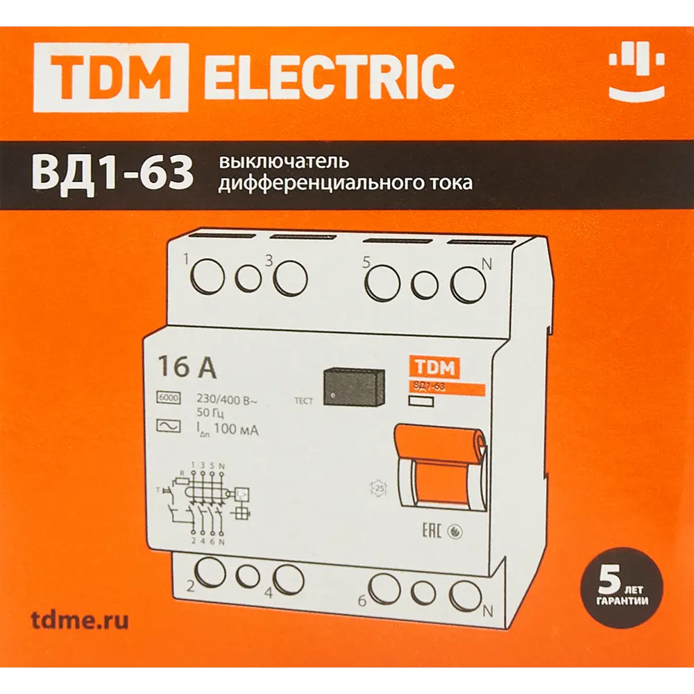 УЗО TDM Electric ВД1-63 4-полюсное 40А с защитой от токов утечки 84399452 STLM-0049236 - Вид №5