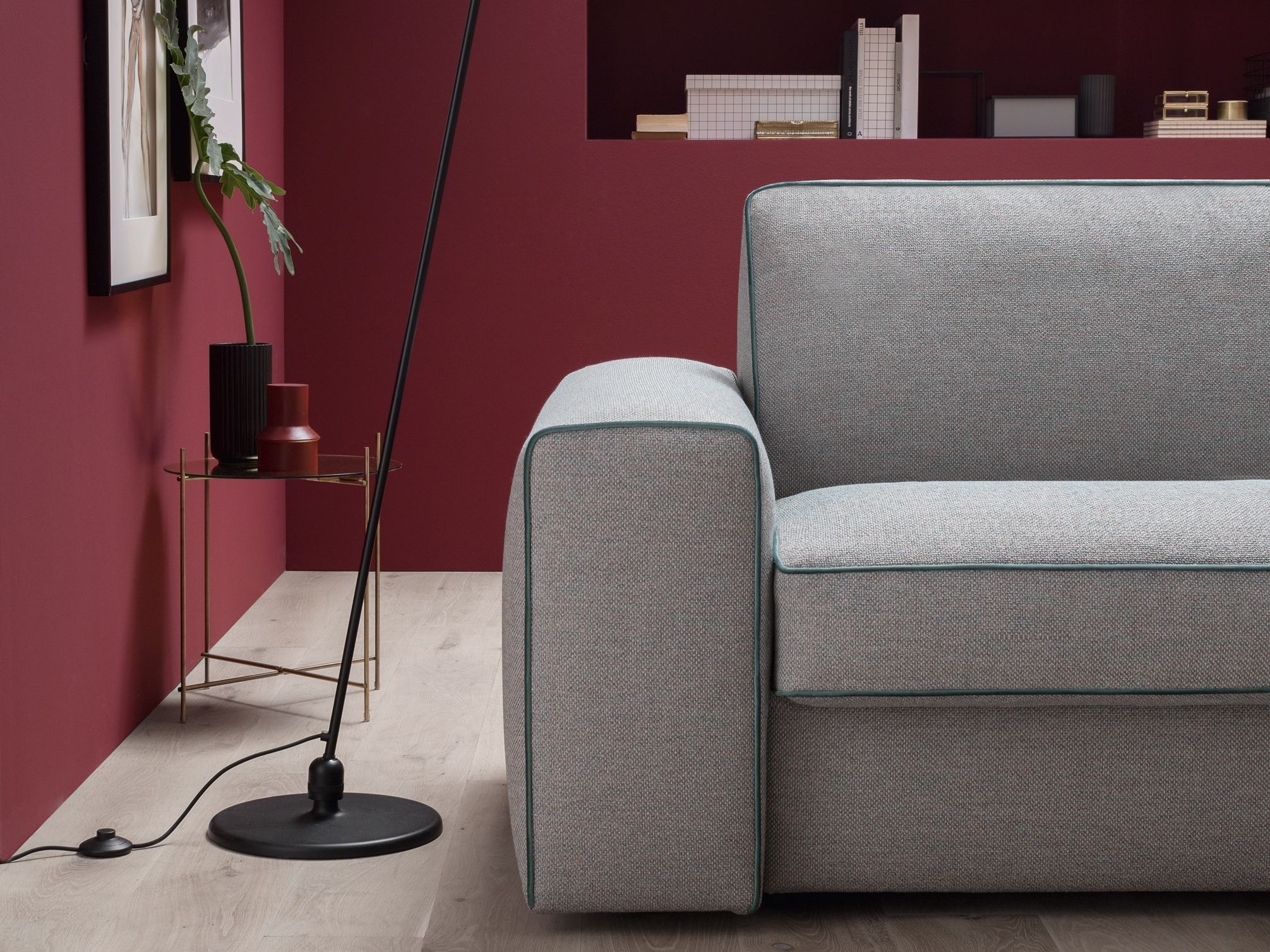 Двуспальный диван-кровать из ткани с полуостровом Felis Day &amp ARCH-00097456 - Вид №3