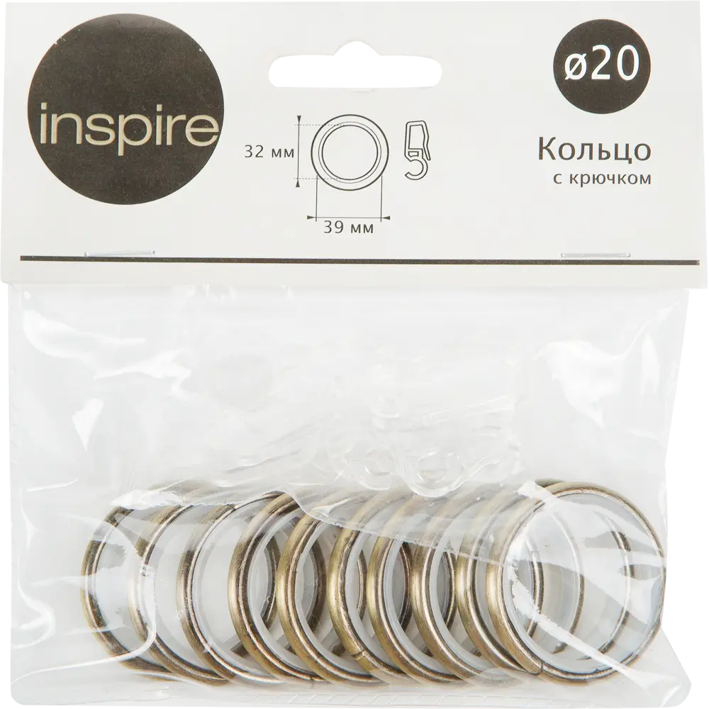 Кольцо 3.3 см цвет золото антик 13353550 STLM-2054653 INSPIRE  - Вид №1