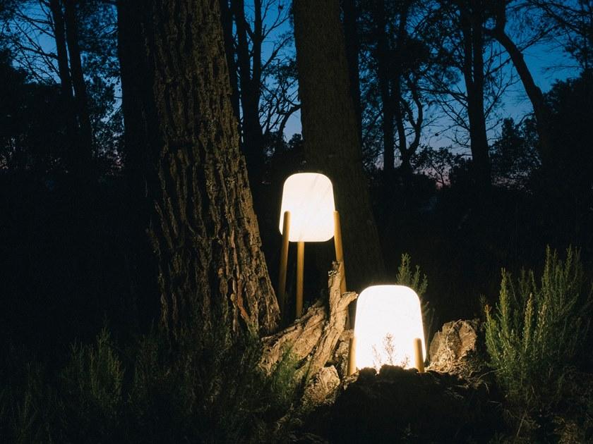 calma Торшер для улицы из дерева и стекла Xica & xanca sun-id-1472941 - Вид №3