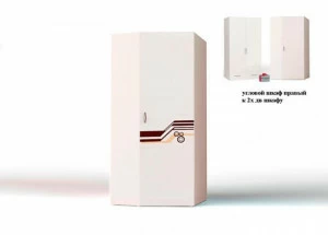 Шкаф угловой ABC-KING Extreme (правый- белый)