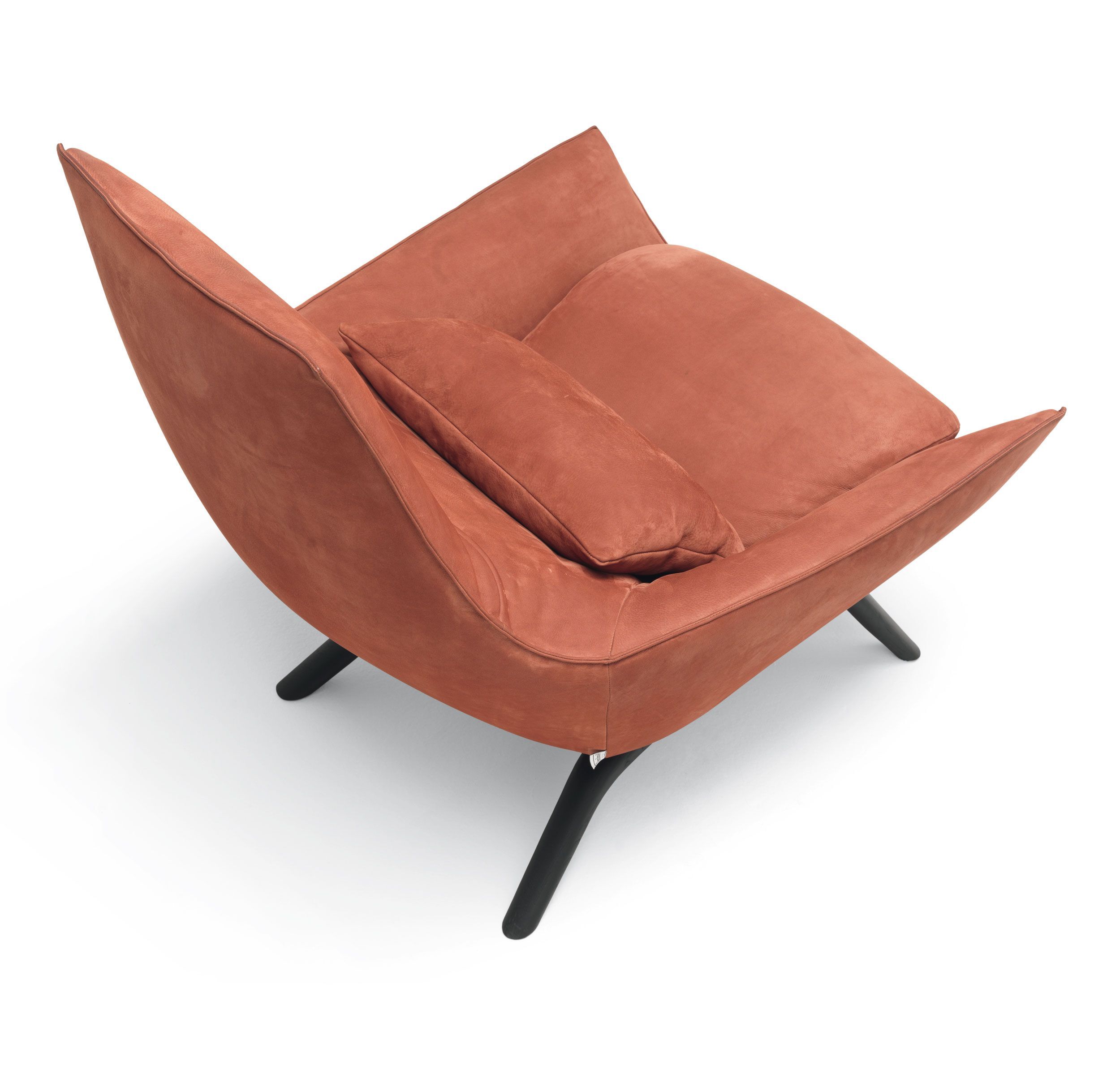 Бархатное кресло с подлокотниками MisuraEmme ERMES ARCH-00092087 - Вид №2