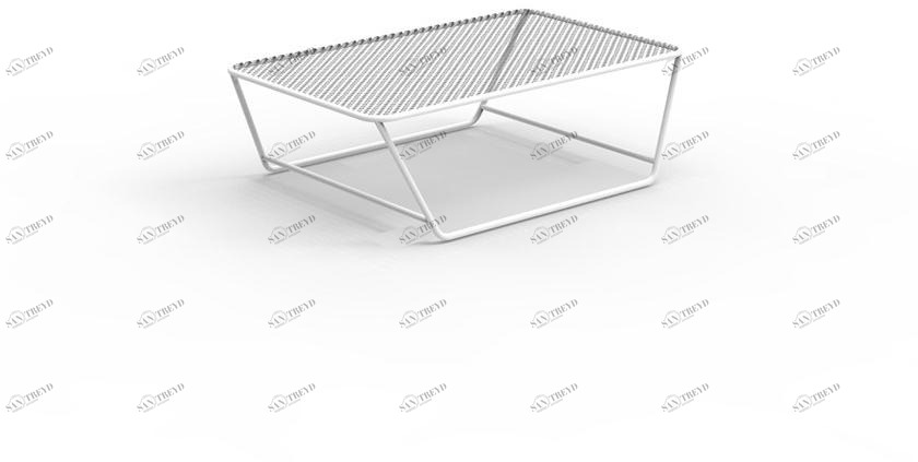 Talenti Низкий прямоугольный столик для сада из стали Float Floatciro