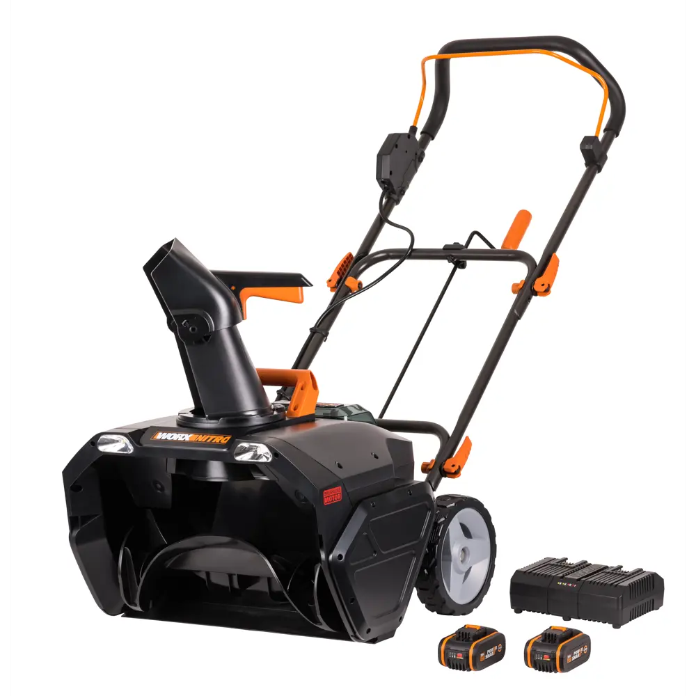 Снегоуборщик аккумуляторный WORX Бесщёточный WG471E 50 см 18 В 1x4 Ач АКБ и ЗУ в комплекте STLM-2086801
