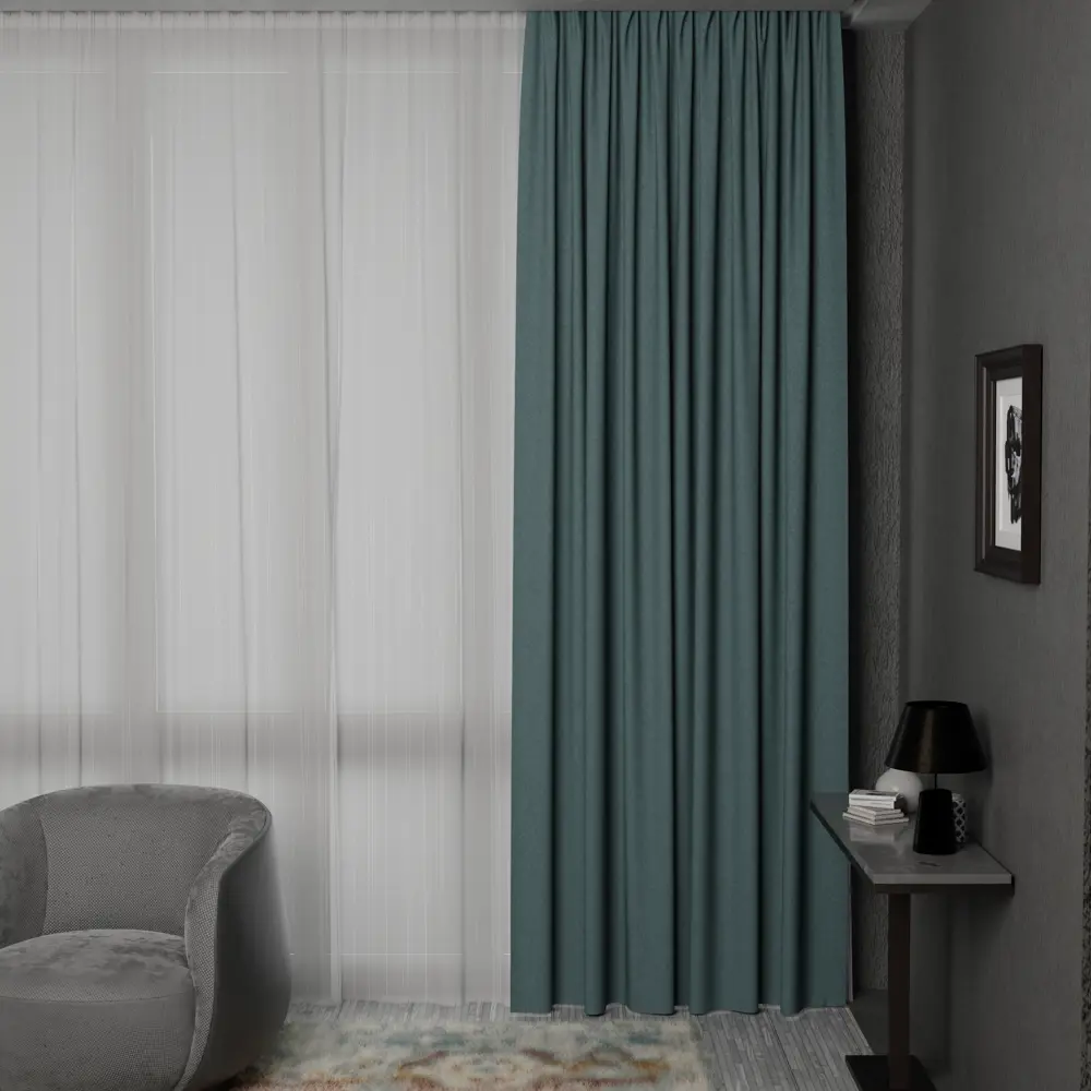 GARDEN Штора на ленте малахит 200×300 см для гостиной и спальни 89390612 STLM-1564883 - Вид №4