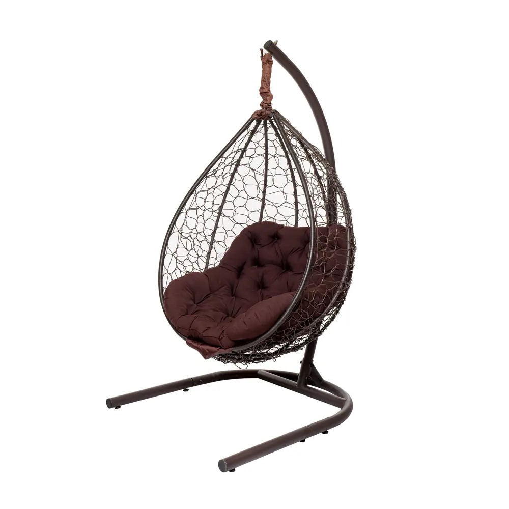 Кресло подвесное Каир 1-х местное до 120 кг коричневый Santreyd STLM-2130469 - Вид №1