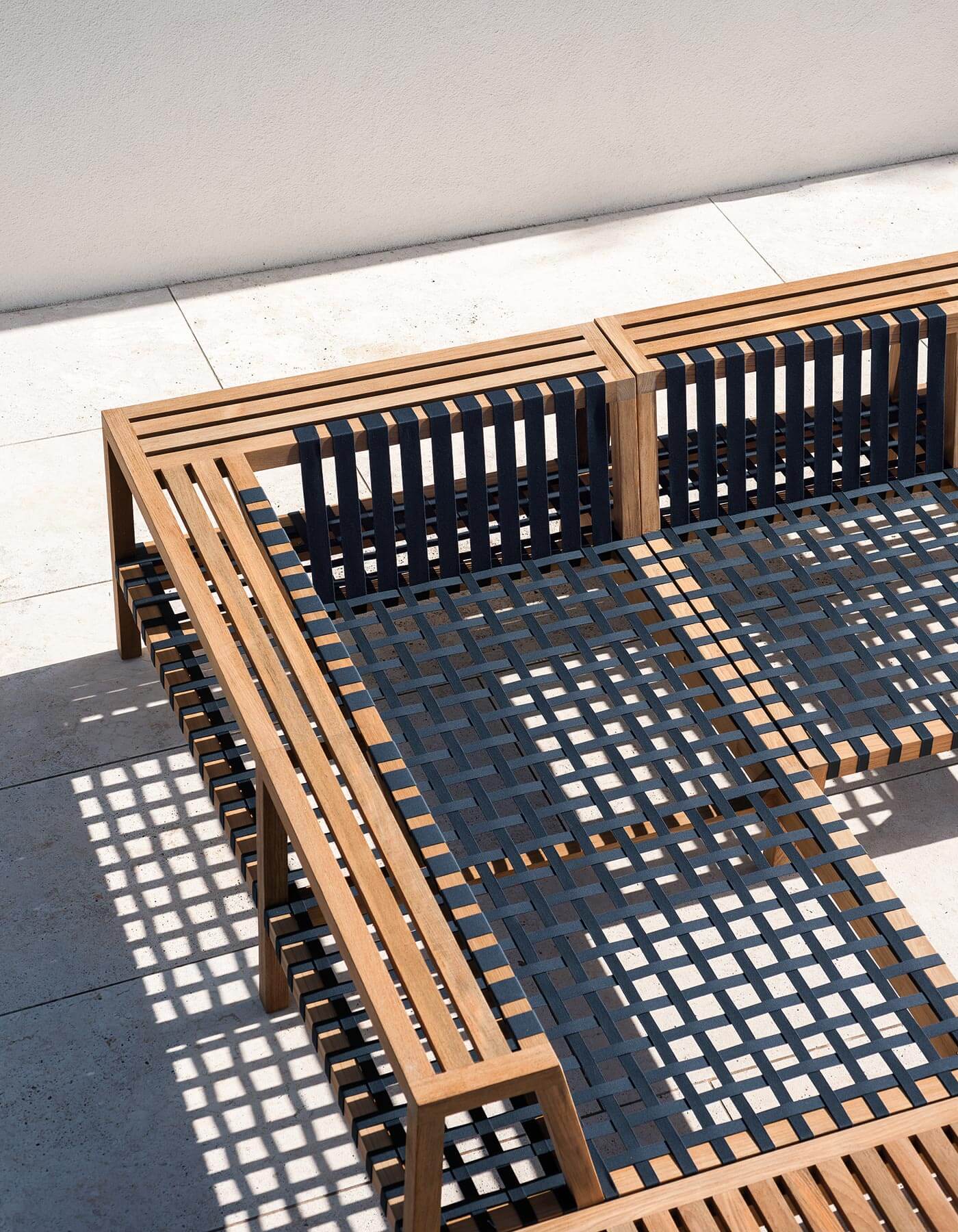 Модульный угловой садовый диван из тикового дерева RODA сеть ARCH-00033690 - Вид №4