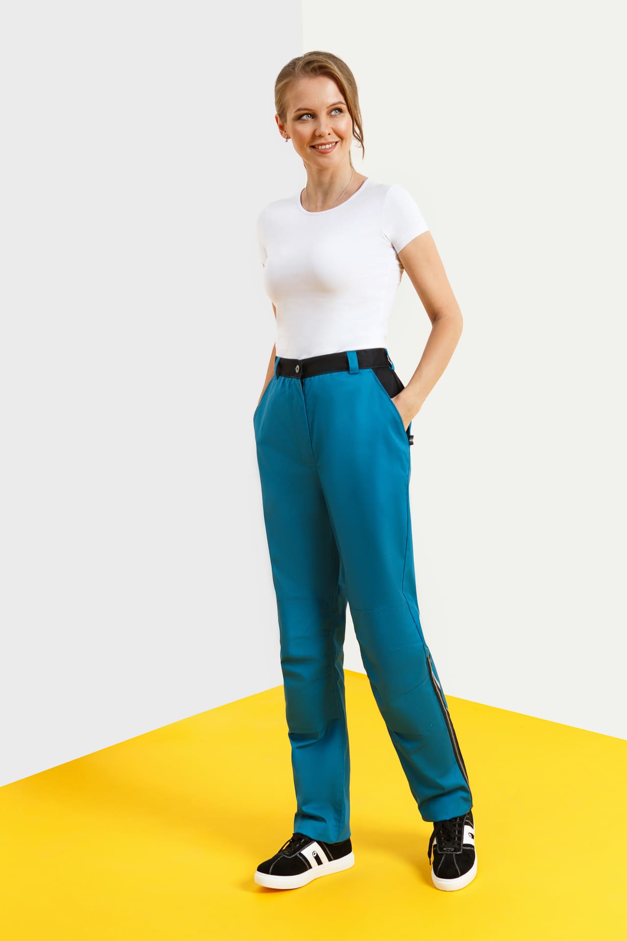 5027160 Костюм  женский аквамарин черный STATUS  Женская размер 60-62/158-164  - Вид №18