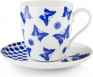 10582667 Sieger by Furstenberg Чашка кофейная закругл. с блюдцем Sieger by Furstenberg "Комната чудес" 250мл Фарфор