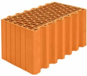 Керамический блок POROTHERM-44 12,3NF красный 440x250x219 ВИНЕРБЕРГЕР М-100 рифленый