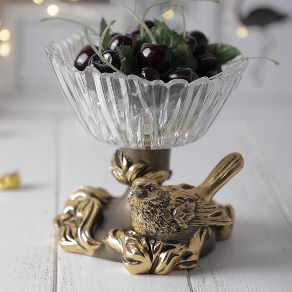 52087 Фруктовница-конфетница Белла Бронза BOGACHO 4627179654627 - Вид №6