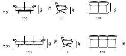 de Sede 3-х местный модульный кожаный диван Ds-31 sun-id-1416912 - Вид №4