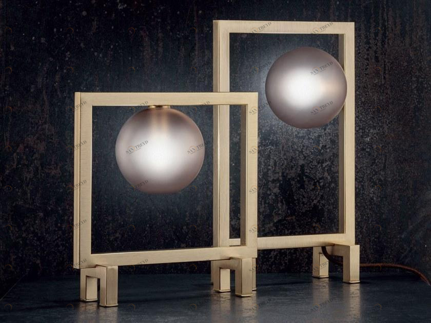 Euroluce Lampadari Настольная лампа из металла и пирекса Rhythm sun-id-1418844