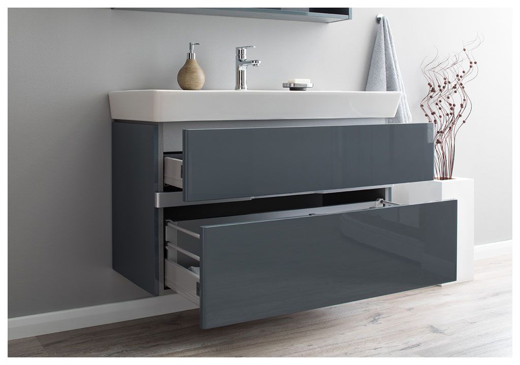 Тумба с раковиной Aquanet Виго 100 сине-серый 0018336100168784 - Вид №9