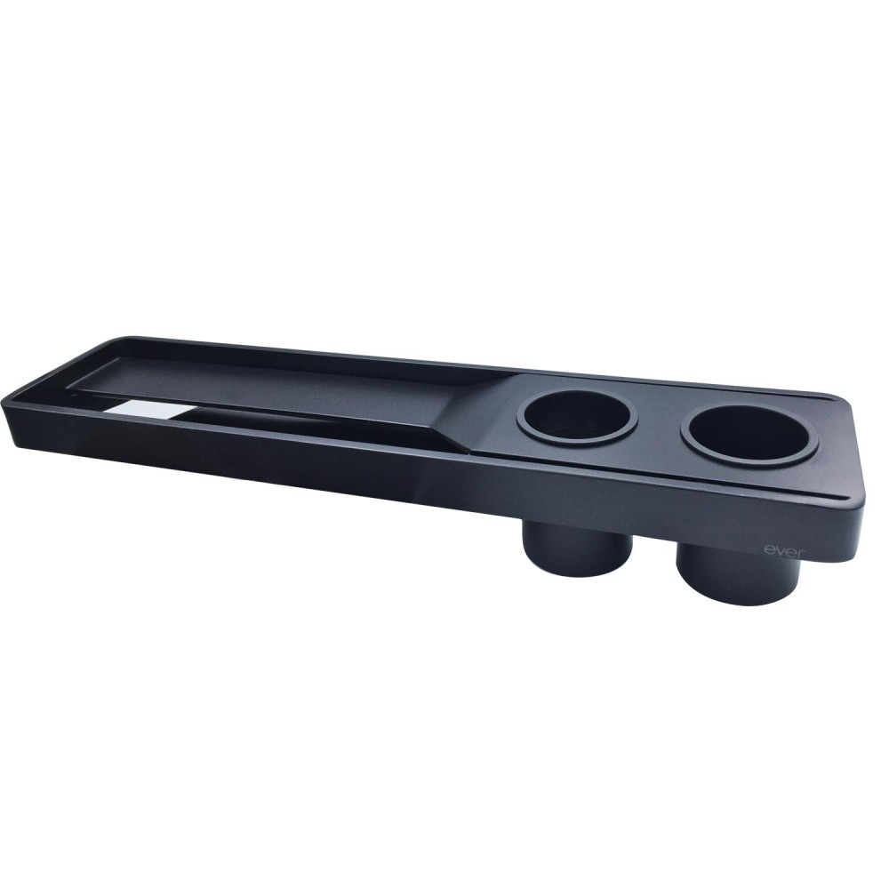 EVBR453DXBEVER Life Design Полка и полотенцедержатель 45 см со стеклом - Brunt Brunt Непрозрачный черный - Вид №1