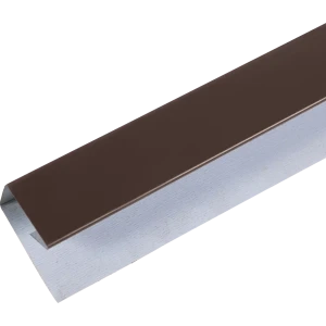 OPTIMA П-планка для профнастила коричневая 2000х20х30 мм 13168080
