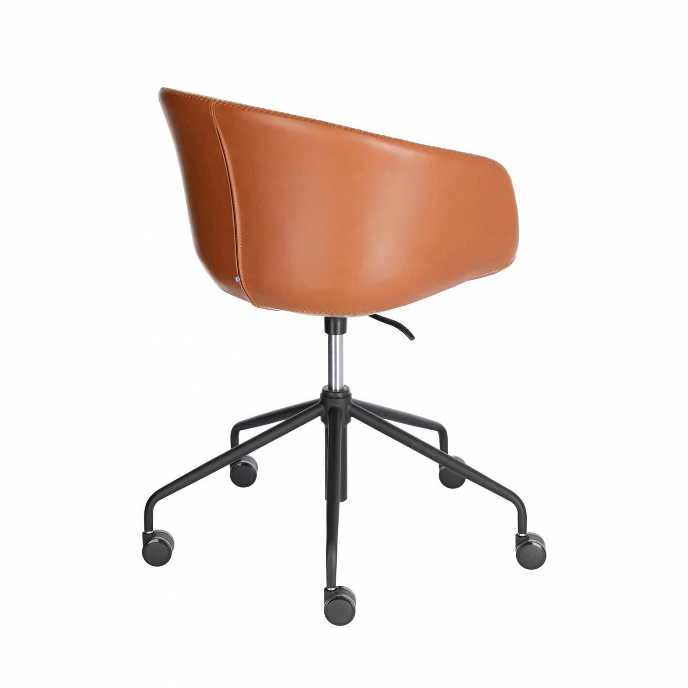 095779 Офисное кресло коричневое кожаное La Forma Yvette  - Вид №2