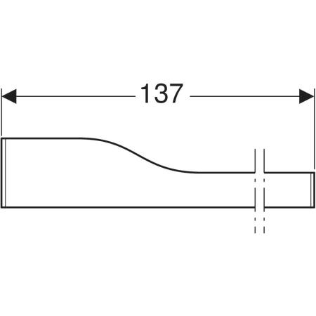 430360226 Фронтальная декоративная панель Geberit Bambini для детской раковины, для трех смесителей для раковины, более низкая раковина справа Geberit  - Вид №3