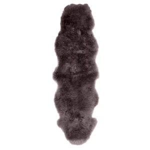 Шкура овечья двойная 60x185 см цвет маренго