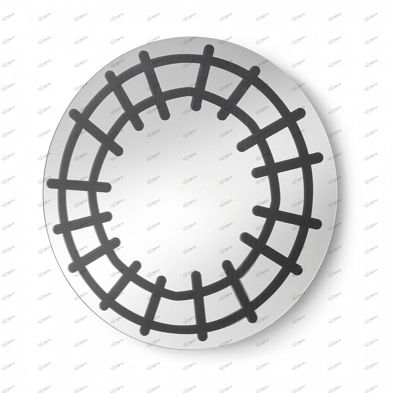 Зеркало круглое с черным принтом диаметр 50 см Chantel от La Forma LA FORMA ДИЗАЙНЕРСКИЕ 342815 Черный 