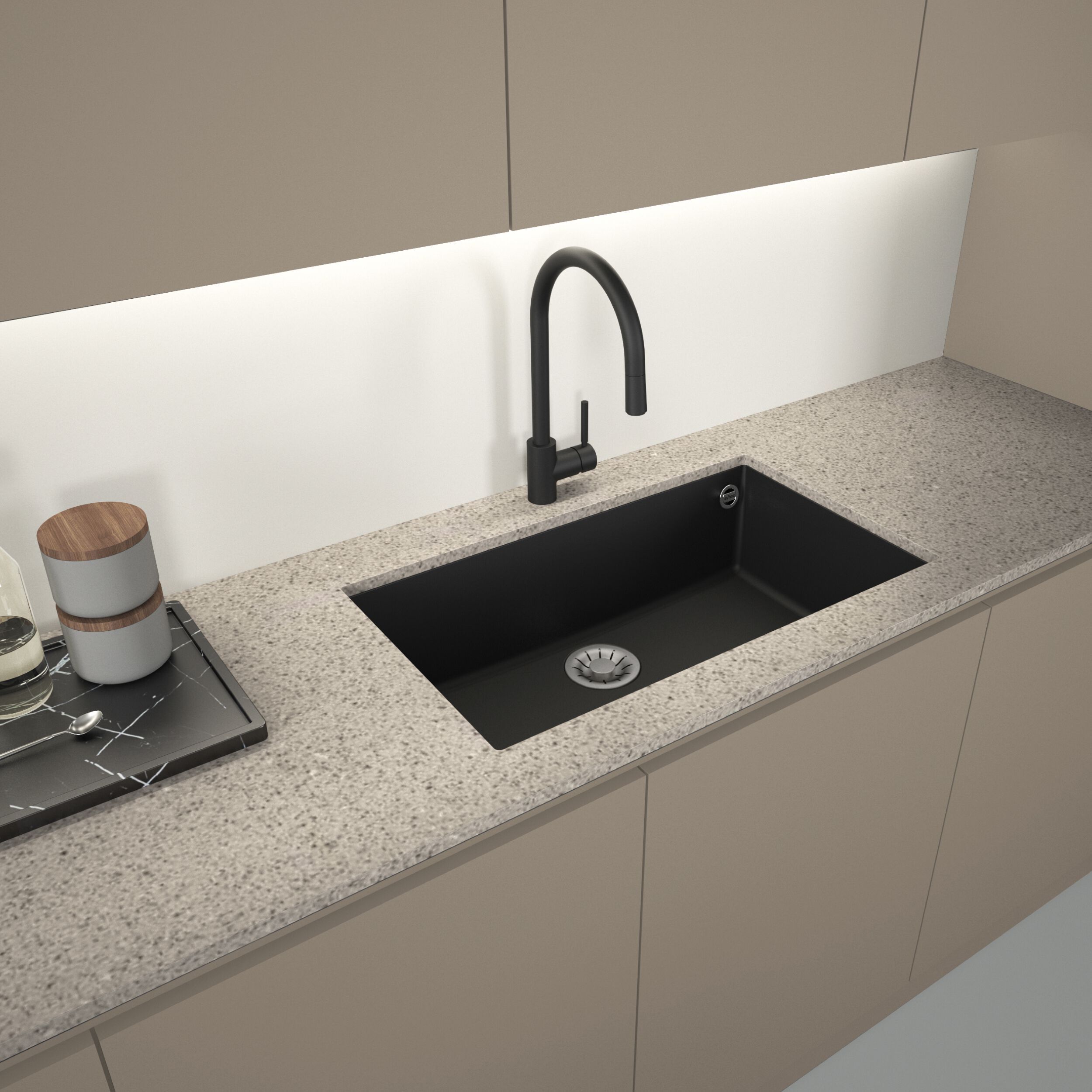 Раковина с одной чашей из Куарзита Evhoc Unicum ARCH-00087636 - Вид №1