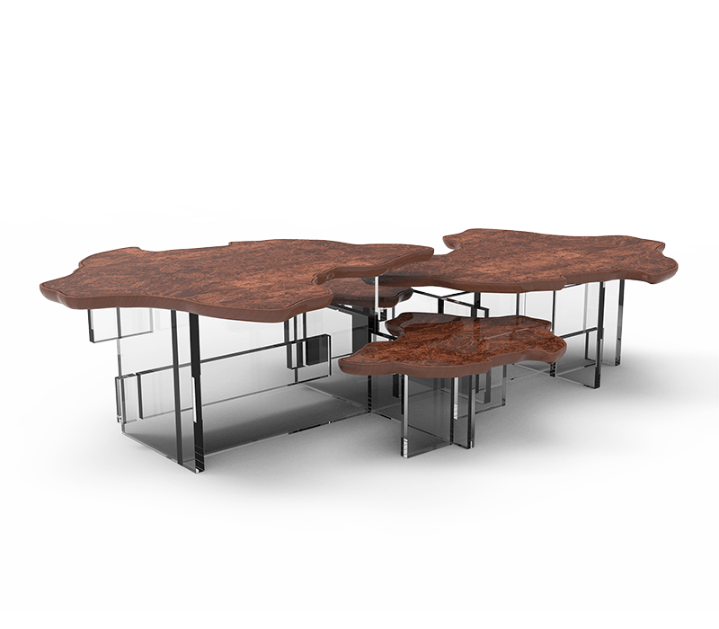 0-008 Центральный стол из орехового дерева Моне Boca Do Lobo 