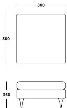 HMD INTERIORS Пуф из мягкой ткани Bau sun-id-1436937 - Вид №1