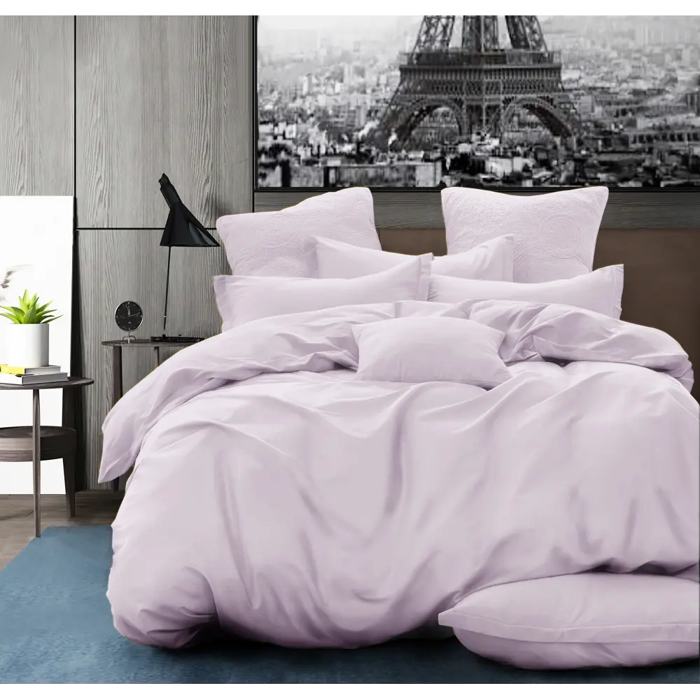 Комплект постельного белья Cottonika Лаванда полутораспальный бязь серый STLM-2162419 - Вид №3