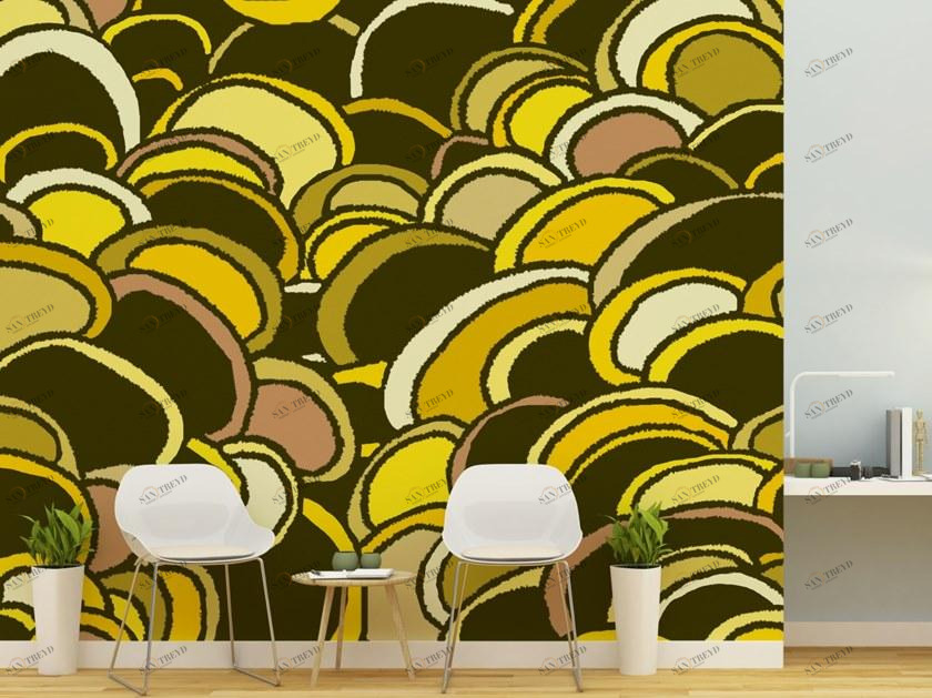 Baboon Моющиеся виниловые обои с рисунком Pattern sun-id-1422629