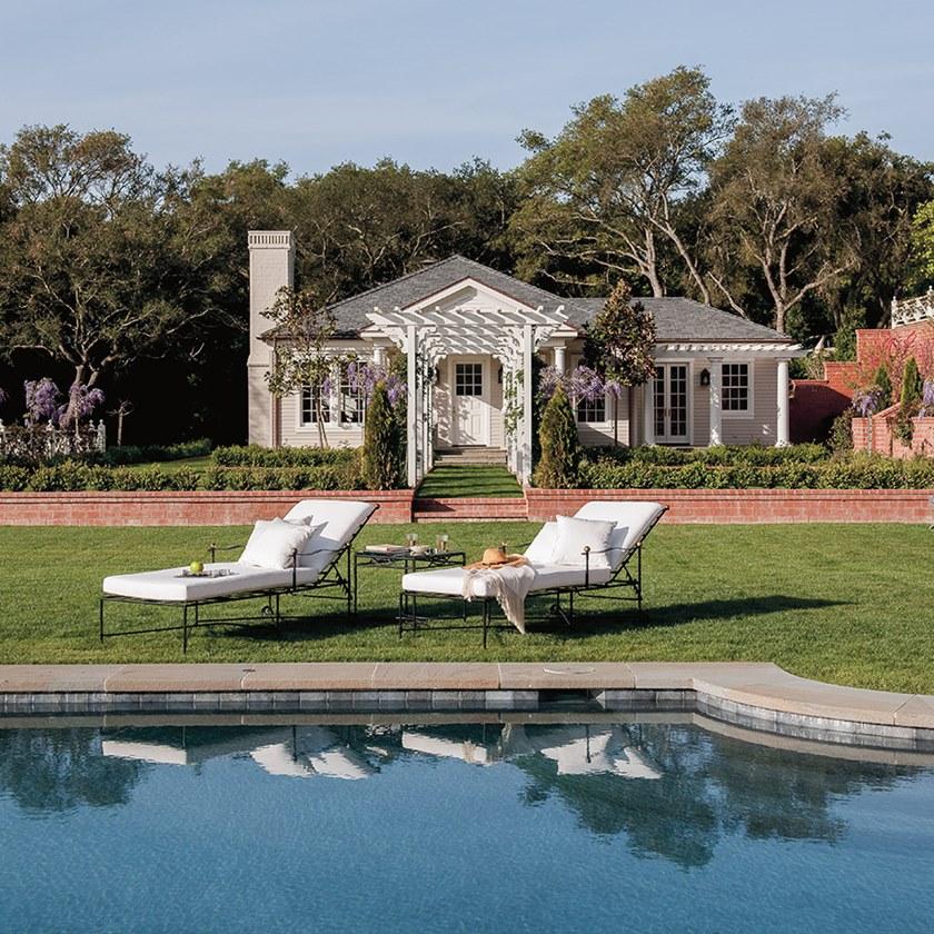 JANUS et Cie Садовая кушетка из нержавеющей стали с подлокотниками Amalfi sun-id-1397296 - Вид №3