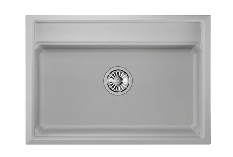 KS-7301, АРКТИК (БЕЛЫЙ), кухонная мойка, кварц GRANULA Kitchen Space 7301-ST337 - Вид №2