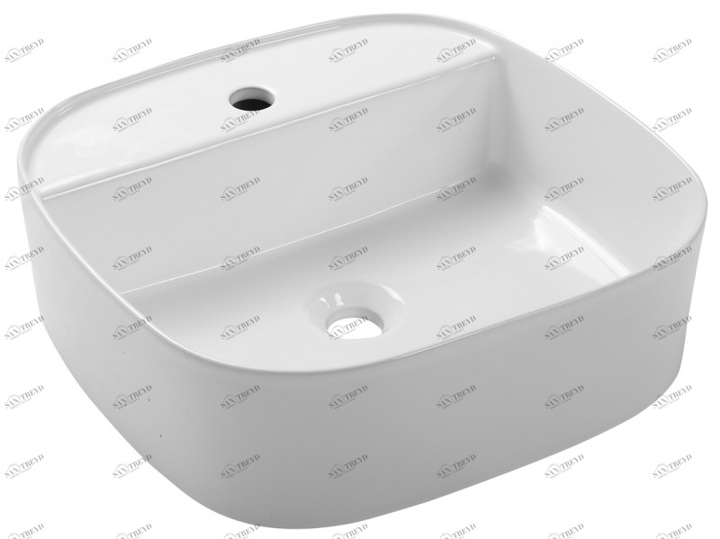 C22286W-1-ENG Накладная раковина на столешницу  овальная Bravat SOURCE