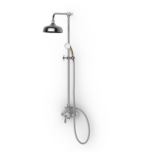 TCOVSH908HSPB Ovington Exposed Термостатический душ двойного назначения, вкл. 8 ″ Роза, рука и спрей для рук Thomas Crapper