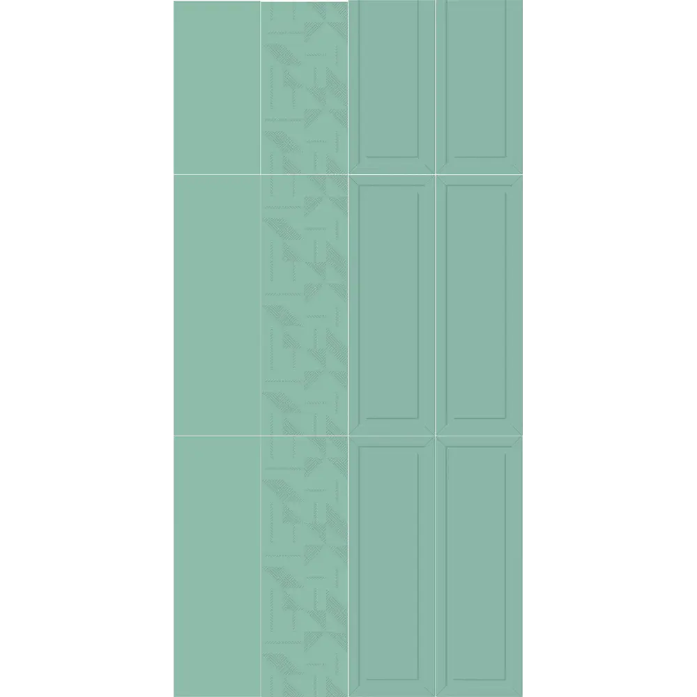 Плитка настенная Керамин Сонет 2Д 25x75 см 1.69 м² матовая цвет зеленый STLM-2051580 - Вид №7