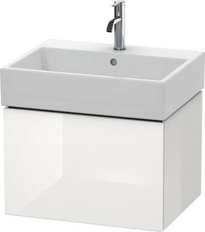 LC617504747 Тумбочка подвесная L-Cube #LC6175 584 x 459 мм Каменно-синий глянцевый лак Duravit - Вид №2