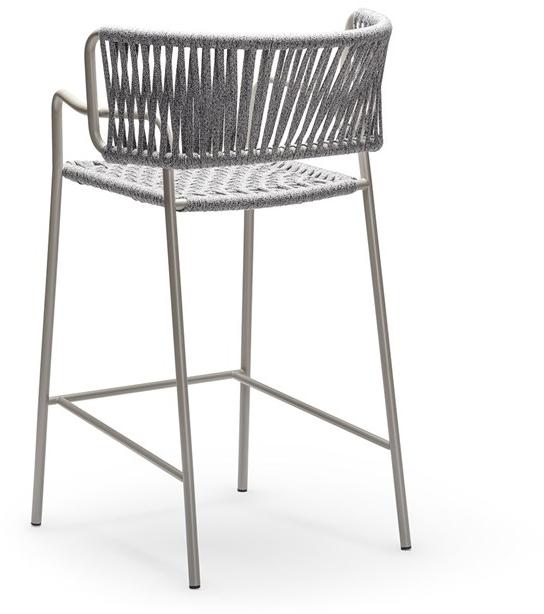 CHAIRS & MORE Высокий садовый табурет на морской веревке с подлокотниками Klot sun-id-1391045 - Вид №2