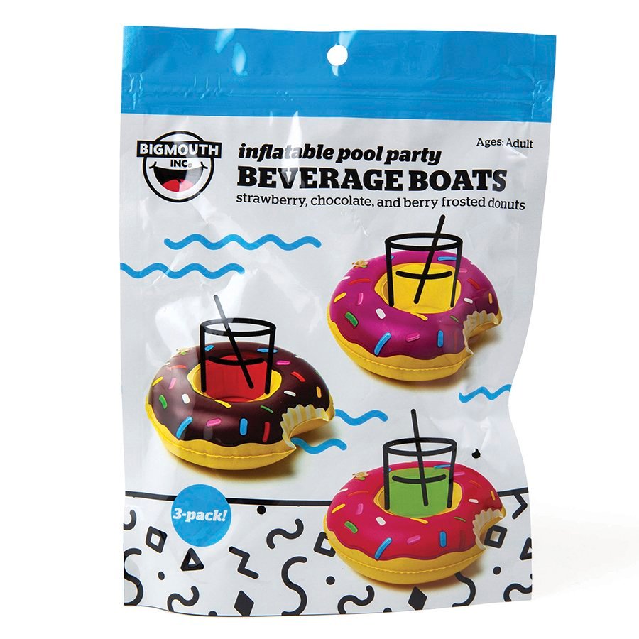 Набор подстаканников для бассейна donut 3 шт BIGMOUTH ДИЗАЙНЕРСКИЕ 299848 Бежевый;коричневый  - Вид №13