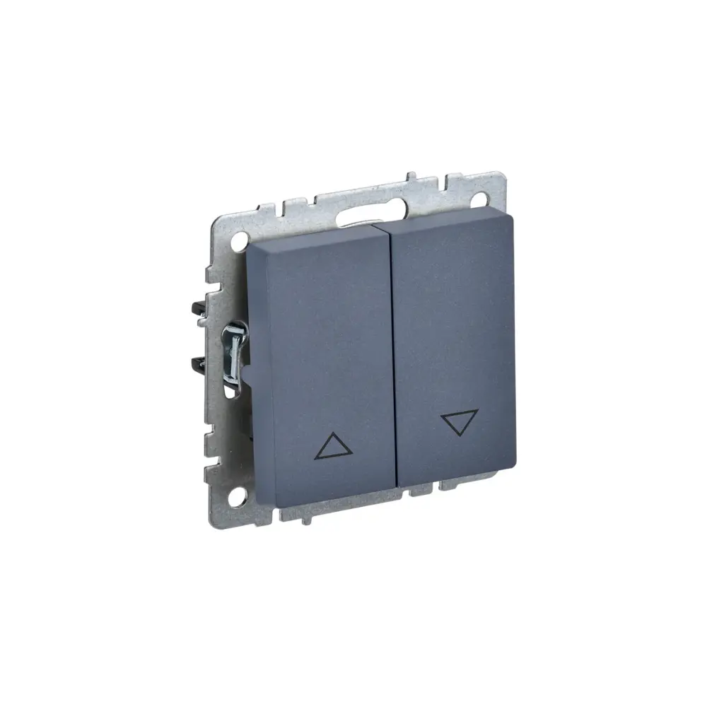 Выключатель жалюзи встраиваемый IEK Brite цвет маренго STLM-2092559