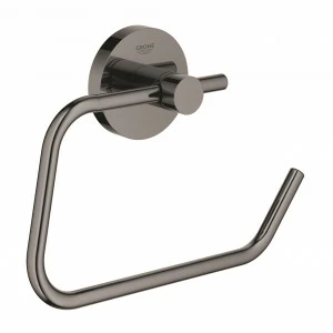 Держатель для туалетной бумаги без крышки GROHE Essentials, тёмный графит глянец (40689A01)