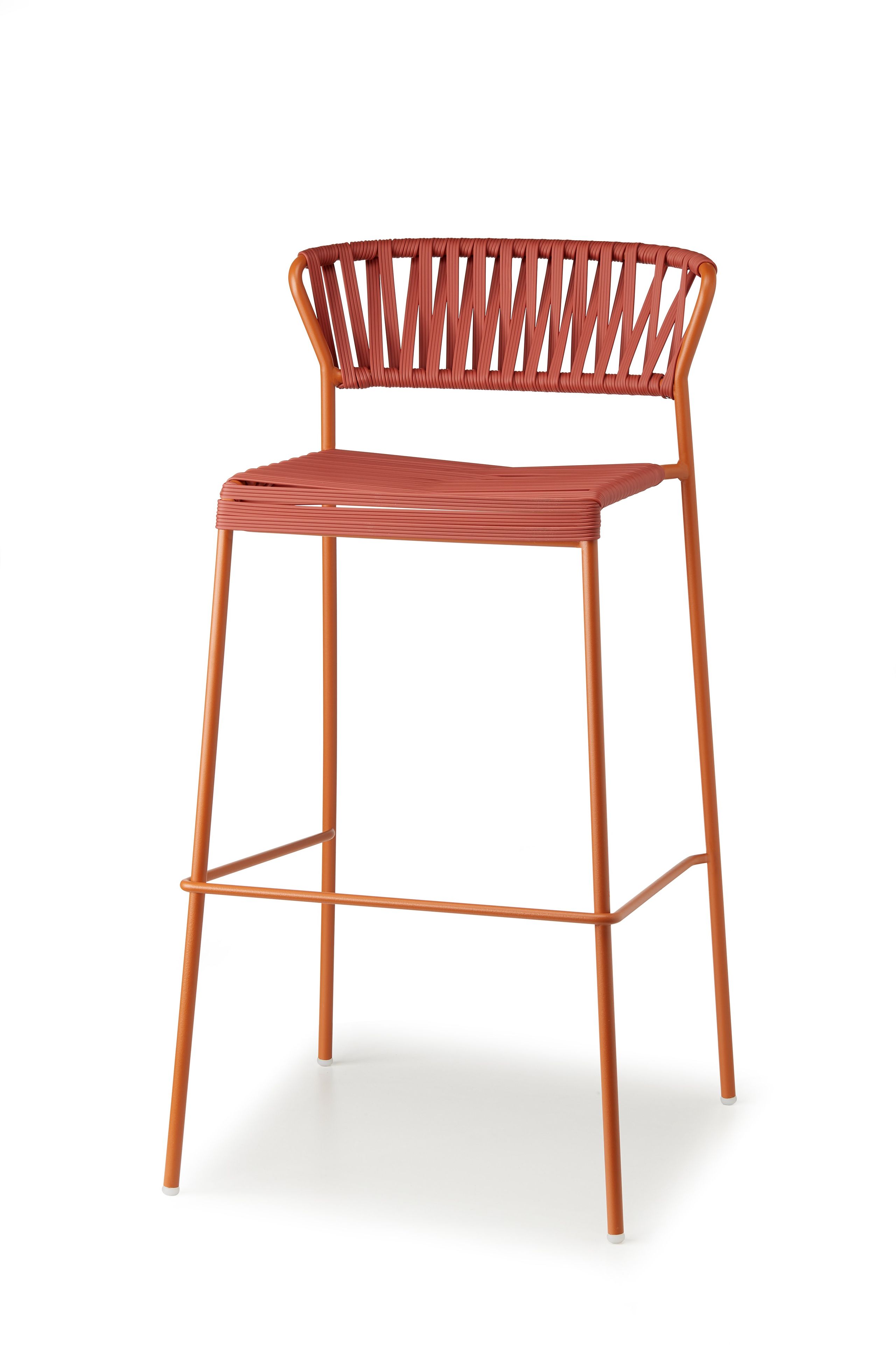 Открытый стул из нержавеющей стали и плетеной проволоки из ПВХ S-CAB Лиза ARCH-00146456 - Вид №1