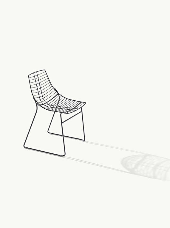 Net 096 Стул со стальной рамой салазок. Et al. Net