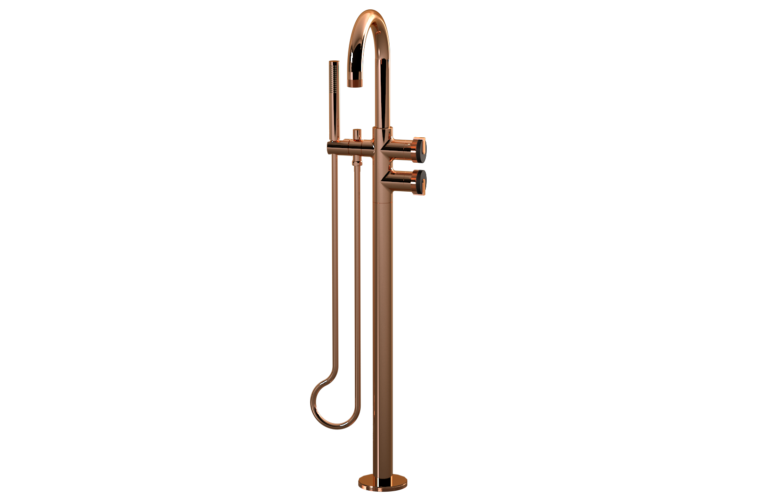 E-11554-R1OB-L1RG-RG Смеситель напольный отдельностоящий (внешняя часть) GRAFF MOD+