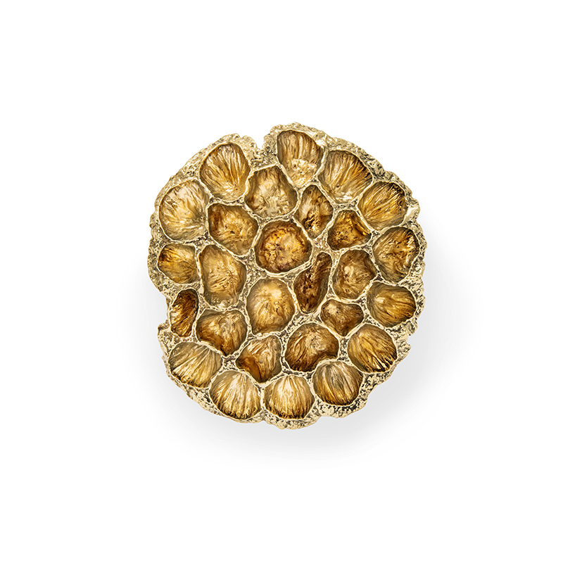 EA1069 PullCast Ручка шкафа COMB Полированная латунь 