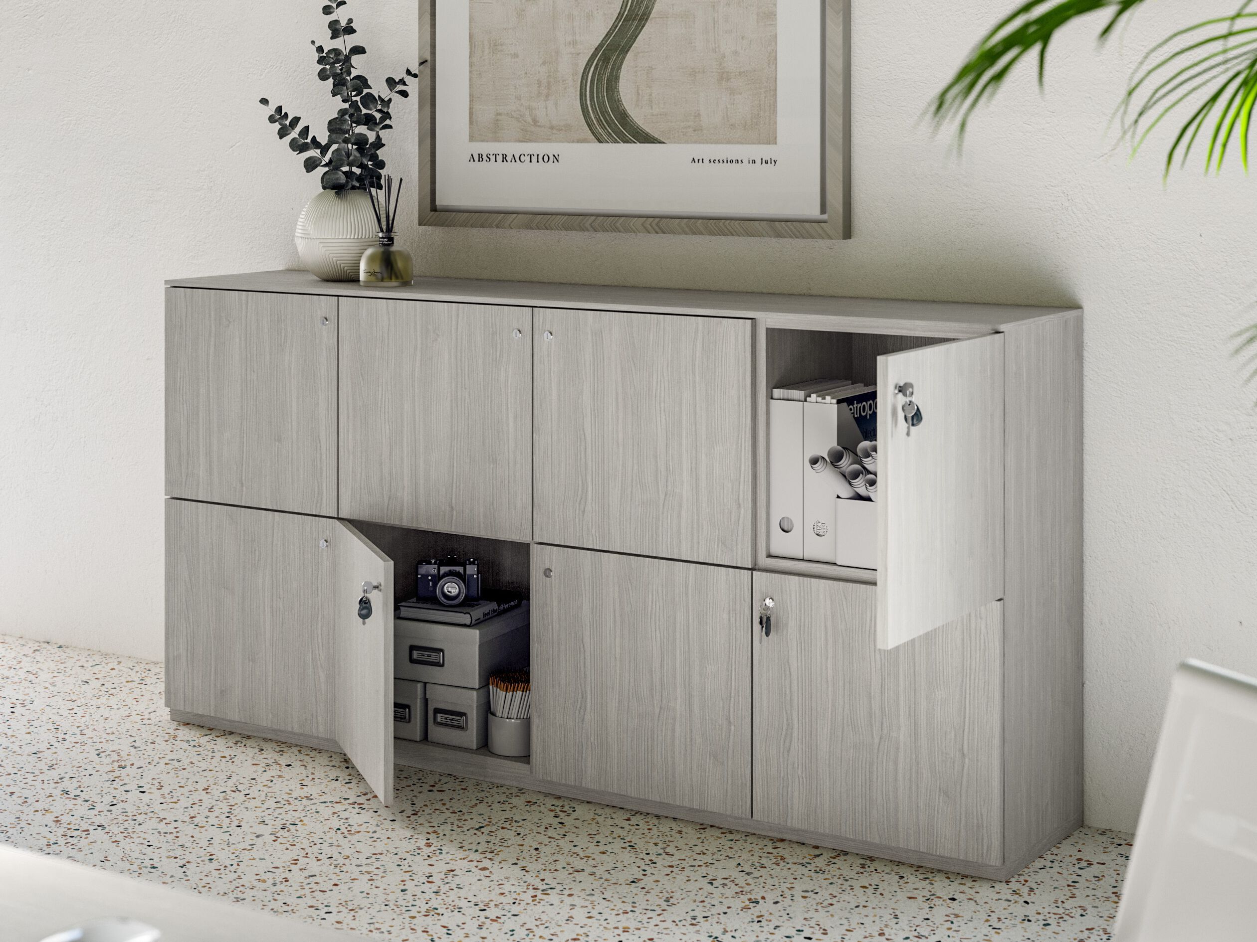 Низкая картотека с замками Giessegi OfficeTime ARCH-00126986 - Вид №1